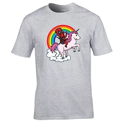 Image of Deadpool Unicorn Heather Grey Small