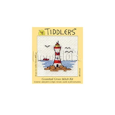 Image of Mouseloft Cross Stitch Kit Lighthouse, Tiddlers Collection