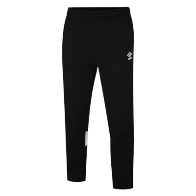 Image of Umbro Mens Total Training Knitted Jogging Bottoms (M R) (Black/White)
