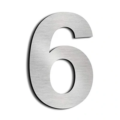 Image of nanlyiau House numbers door Stainless Steel number Made of Solid 304 Floating Appearance in Easy to Install 6in/15.3cm(6/9)