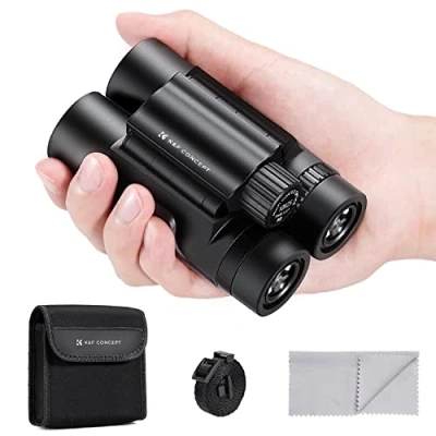 Image of K&amp;F Concept 10x25 Compact Binoculars for Kids and Adults, with BAK4 prism, FMC Lens, IP65 Waterproof &amp; Neck Strap Bird Watching Hunting Travel Camping Stargazing
