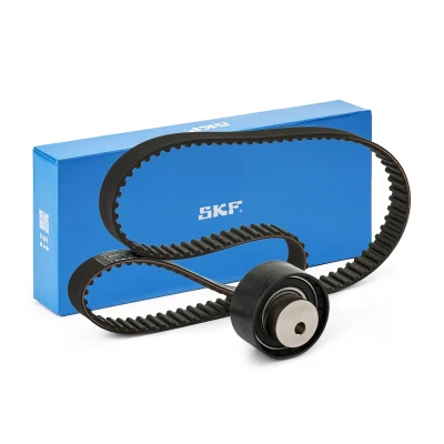 Image of 46467909, 6000629051, 73503128 Timing belt kit SKF VKMA 02204 124 with rounded tooth profile FIAT: 500 Hatchback, Grande Punto Marea Saloon
