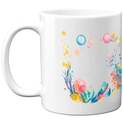 Image of Cute Mug Dolphin Funny birthday Gifts for Her Him, Novelty 11oz Ceramic Dishwasher Safe Mugs, Mugs Gift Women Men, Dad gifts, Mum Christmas, Mothers Day, Fathers Day