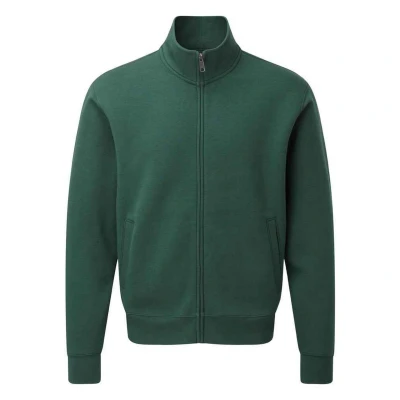 Image of Russell Athletic Mens Authentic Sweat Jacket (Bottle Green) Size Small