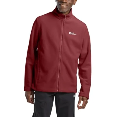 Image of Jack Wolfskin Winterstein Fleece jacket, Men&#039;s, Size: Large, Deep ruby