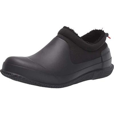 Image of Hunter Insulated Shearling Womens Black Shoes Size UK 3