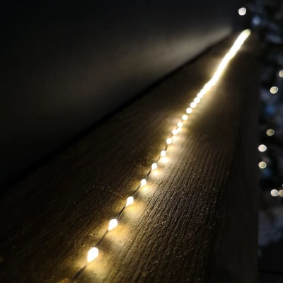 Image of 6.4m Compact MicroBrights Christmas Lights with 400 LEDs in Warm White