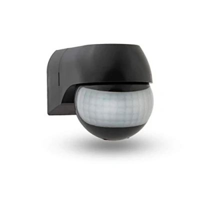 Image of HUBER Motion 3LV Compact Infrared Sensor 180 IP44 I 12 24V AC DC Potential Free Contact LED Suitable Horizontal/Vertical Adjustable Anthracite