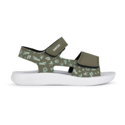 Image of Geox Boys J Lightfloppy Sandal, Green Military Green, 11.5 UK Child