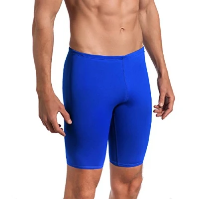 Image of Easyglide Swimming Jammer Mens Swimwear Comfortable Polyester Fabric For Competition Exercise Training (Royal blue, 34)