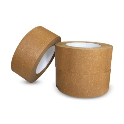 Image of JeeJaan® 3 Rolls 50mm x 50m Brown Paper Packing Kraft Tape Parcel For Strong Packaging
