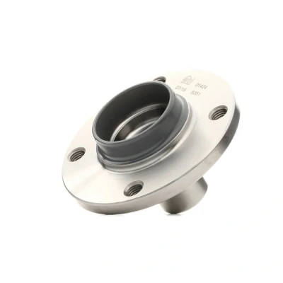 Image of 861407615A wheel Hub FEBI BILSTEIN 01424 4 100mm without bearing Front Axle VOLKSWAGEN: Polo II Coupe, Hatchback, Classic