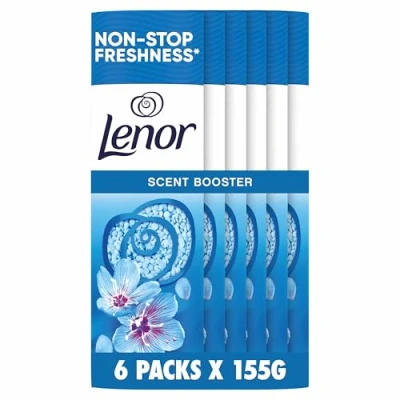 Image of Lenor Laundry Perfume In Wash Scent Booster, 6 packs x155 g, Spring Awakening, Non stop Freshness Up To 12 Weeks Storage