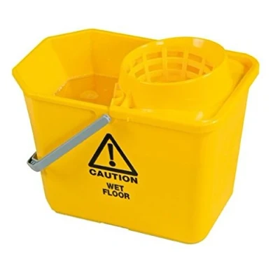 Image of Mop Bucket Wringer 15Ltr Yellow SM15YL