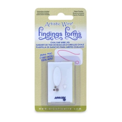 Image of Artistic Wire Findings Forms Oval Ear Piercing Device