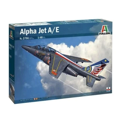 Image of Italeri 2796S Alpha Jet A/E 1:48 Scale Building Stand Model Making Crafts Hobby Gluing Plastic Kit Detailed, Unvarnished