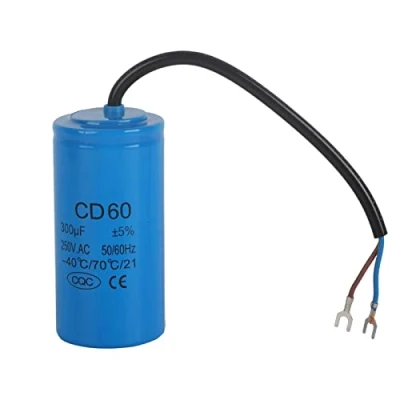 Image of Capacitor, Run Capacitor,CD60 Starting 250V 300uf for Motor Start Air Compressor, Switching Capacitor Explosion Proof Household Appliances Accessory