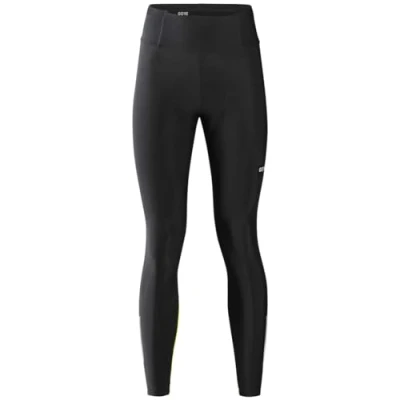 Image of GOREWEAR Progress Thermo Tights+ Womens, Black/Neon Yellow, 40