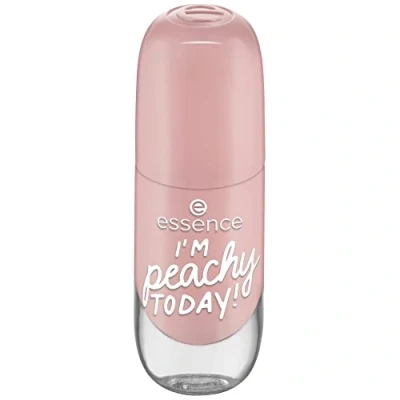 Image of Essence Gel Nail Colour, Polish, No. 43 I&#039;M Peachy Today, Orange, Express Result, Long Lasting, Colour Intense, Gely, Shiny, No Acetone, Vegan, Microplastic Particles Free (8 ml)