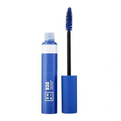 Image of 3INA MAKEUP Vegan The Color Mascara 850 Blue Volume and Definition Long Lasting Formula 9 Bold Highly Pigmented Shades Sensitive Eyes Clump Free Cruelty