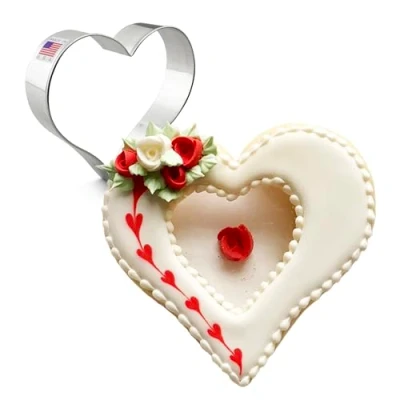 Image of Heart Cookie Cutter 10.2 cm Made in USA by Ann Clark