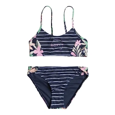 Image of Roxy Ilacabo Active Bralette Bikini for kids, Size: 16y, Dark blue