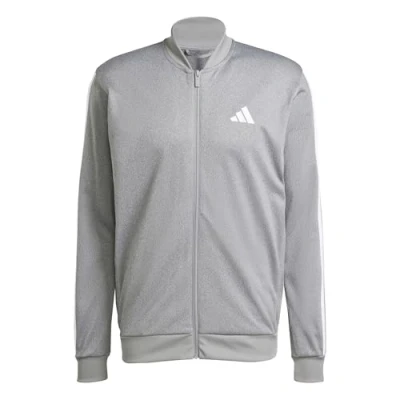 Image of adidas Men&#039;s TRICOT REGULAR FIT TRACK TOP melange, black 3XL