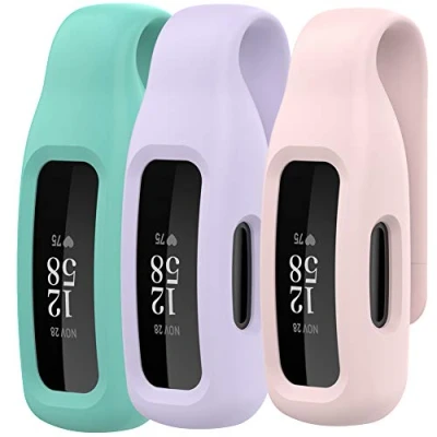 Image of Shieranlee (3 Pack Straps Compatible with Fitbit Inspire 3 Strap, Clip Holder for 2 &amp; ace Strap