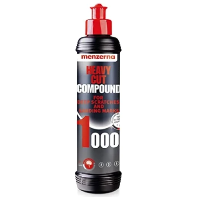 Image of menzerna &quot;Heavy Cut Compound 1000&quot; I Abrasive Polishing for Deep Scratches, Sanding Marks, Swirls &amp; Holograms Buffing and Scratch Repair Silicone Free 250 ml