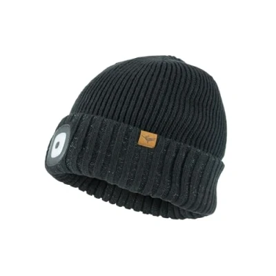 Image of SEALSKINZ Heydon Unisex AQUASEALZ® Waterproof Cold Weather LED Roll Cuff Beanie Hat Everyday &amp; Outdoor Activities Fleece Lining