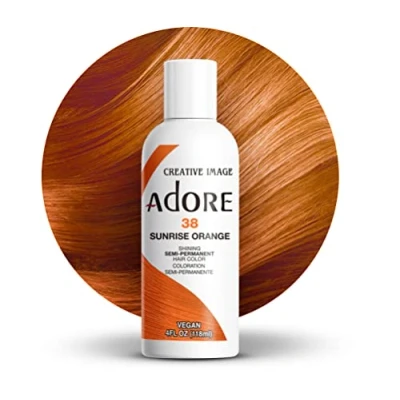 Image of Adore Shining Semi Permanent Hair Colour, 38 Sunrise Orange