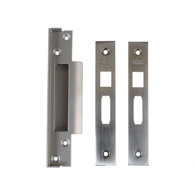 Image of Union Locks Strongbolt 2200 Mortice Sash Lock Rebate Kit 13mm Satin Chrome (Boxed)