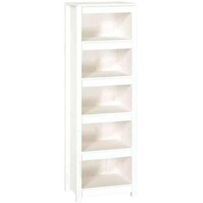 Image of vidaXL Book Cabinet White 50x35x154 cm Solid Wood Pine