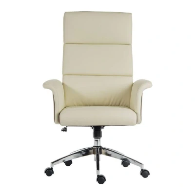 Image of TEKNIK Elegance High Faux Leather Executive Chair Cream &amp; Brown