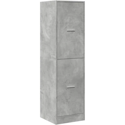 Image of vidaXL Apothecary Cabinet Drawer Engineered Wood Storage Unit Concrete Grey 40 x 41 144.5 cm 4 Drawers