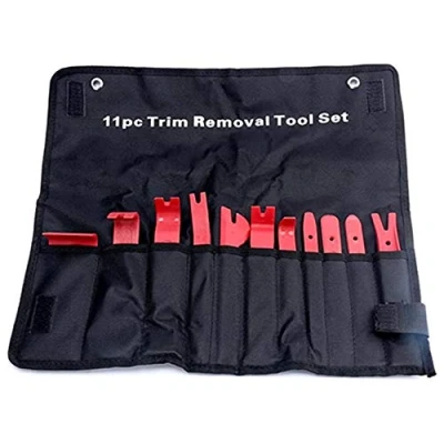 Image of BestsQ 11Pc Auto Trim Door Panel Window Molding Upholstery Fastener Clip Removal Tool Kit