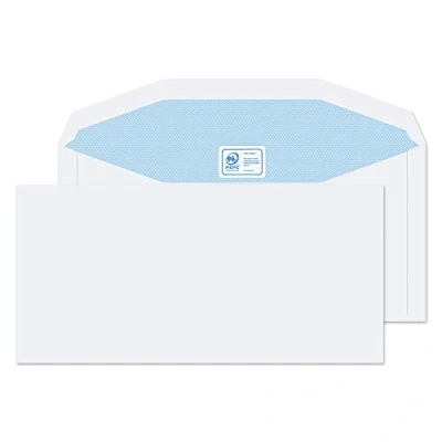 Image of Blake Purely Everyday DL+ 114 x 235 mm 90 gsm Gummed Mailer Envelopes (3903) White Pack of 1000
