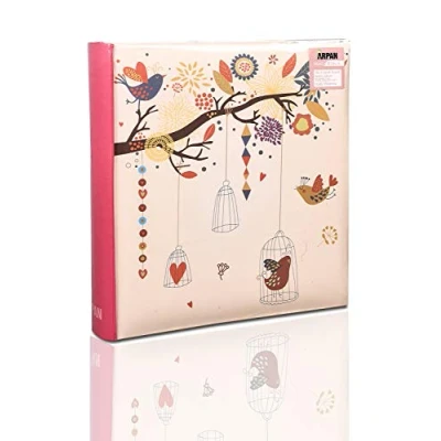 Image of Vintage Art Deco Style Memo Photo Album 10 x 15 cm Holds 200 Photos Arpan