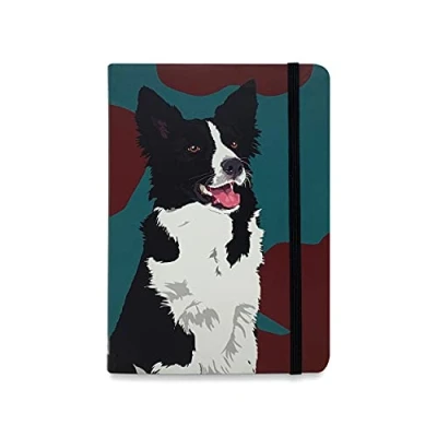 Image of Border Collie Pocket Notebook by Leslie Gerry