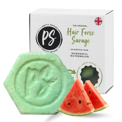 Image of Pretty Savage Vegan Natural Shampoo Bar Hair Force 75g Fresh Watermelon Fragrance