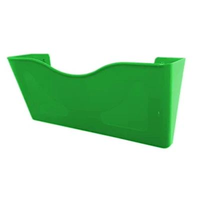 Image of Deflecto Green Landscape A4 Wall Mounted Document Holders Sign Holder Leaflet Letter Rack Display Stands Poster Menu