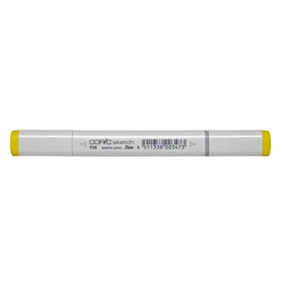 Image of Copic Sketch Coloured Marker Pen (Y 08) Acid Yellow, For Art &amp; Crafts, Colouring, Graphics, Highlighter, Design, Anime, Professional Beginners, Supplies Colouring Books