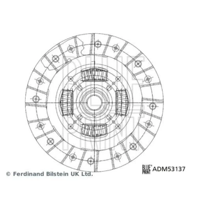 Image of B62516460E, B62616460C, BP0116460A, F0C67550BB, F20116460B Clutch Plate BLUE PRINT ADM53137 215mm 22