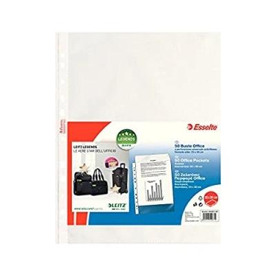 Image of Esselte Office Clear sleeves , Pack of 50