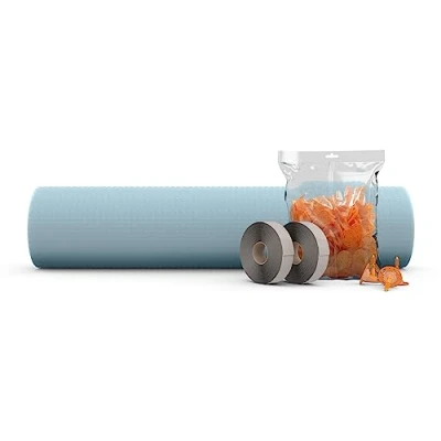 Image of Drybase Membrane Waterproofing Kit 10m² Studded Cavity Drainage Membrane, Double Sided Tape and Plugs