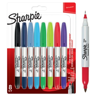 Image of Sharpie Twin Tip Permanent Marker Assorted (8 Pack)