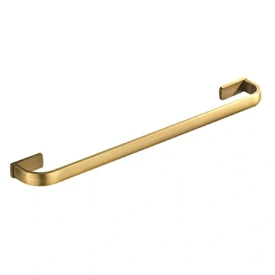 Image of Flybath Towel Rail Bar Single Layer Brass Antique Holder Wall Mounted 57 cm / 22.44 inches, Brushed Bronze