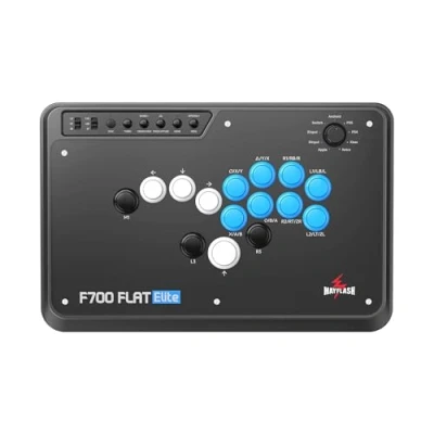 Image of MAYFLASH F700 FLAT Elite Wireless Arcade Stick Leverless All Button Controller with Sanwa buttons Compatible PS5, PS4, PC, Xbox Series S/X, Switch and more Support Bluetooth, 2.4G Wired