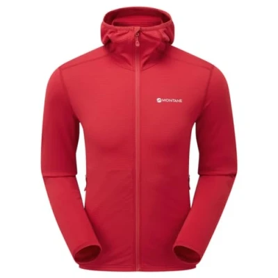 Image of Montane Men&#039;s Protium Lite Hoodie Acer Red XXXL Sweatshirt, Multicoloured, 3XL
