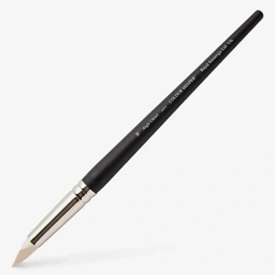 Image of Colour Shaper Angle Chisel Soft Ivory Painting Brush (Size 10)